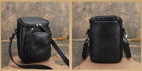 Ladies Shoulder Bag Genuine Leather Crossbody Bags For Women Black