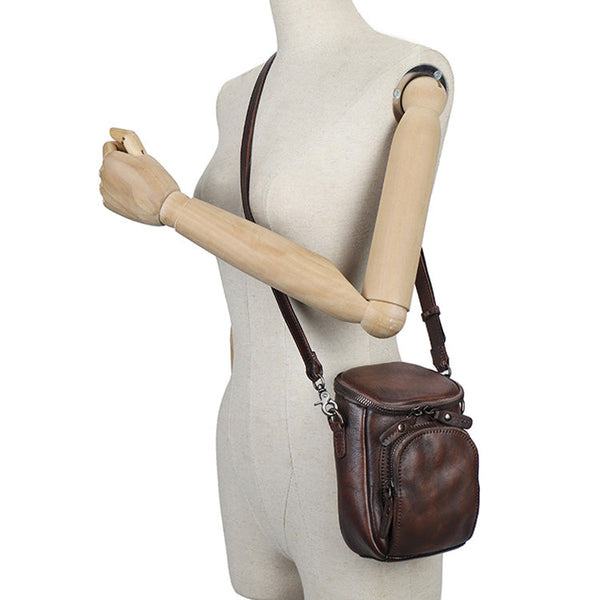 Vintage Black Cross Body Handbag Over The Shoulder Purse For Women