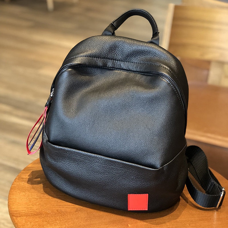 backpack leather sale Ladies Small Black Leather Backpack Bags Leather Rucksack For Women – igemstonejewelry
