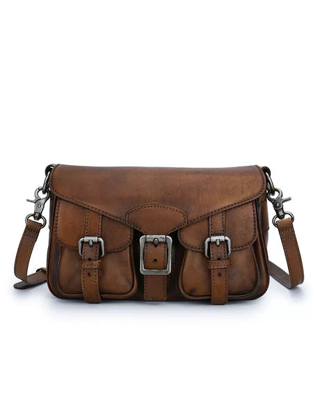 Ladies Small Genuine Leather Satchel Bags Cross Shoulder Bag Gift
