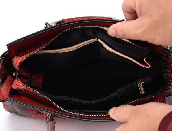 Ladies Small Leather Crossbody Bag Purse Genuine Leather Handbags For Women Inside
