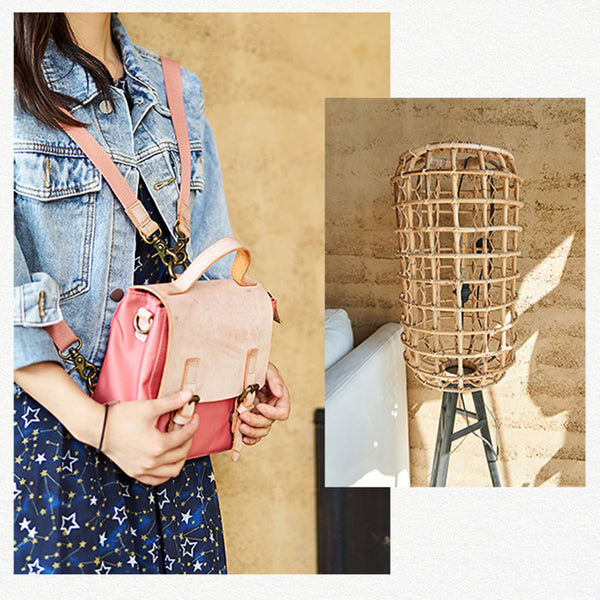 Ladies Small Leather Nylon Rucksack Backpack Crossbody Messenger Bag For Women Designer