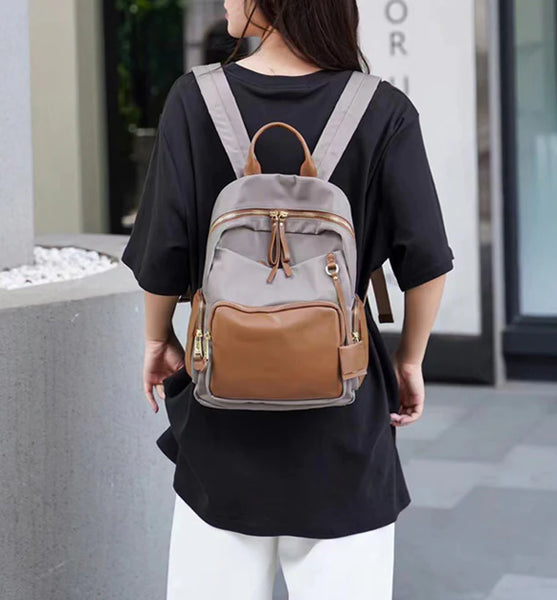 Ladies Small Nylon Backpack Purse Rucksack For Women Chic