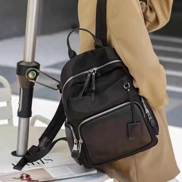 Ladies Small Nylon Backpack Purse Rucksack For Women Stylish