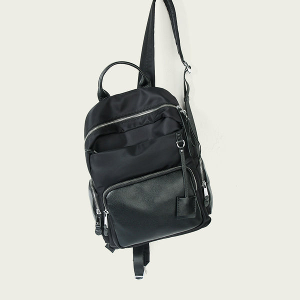 Ladies Small Nylon Backpack Purse Rucksack For Women Trendy