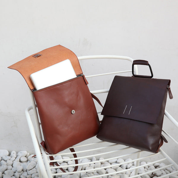 Ladies Tan Leather Elegant Backpack Bag Purse Womens Fashion Bookbag Purse for Women Designer