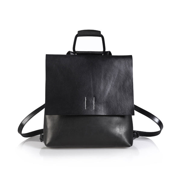 Ladies Tan Leather Elegant Backpack Bag