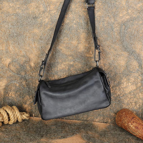 Ladies Vintage Leather Crossbody Bag Side Bags For Women Badass