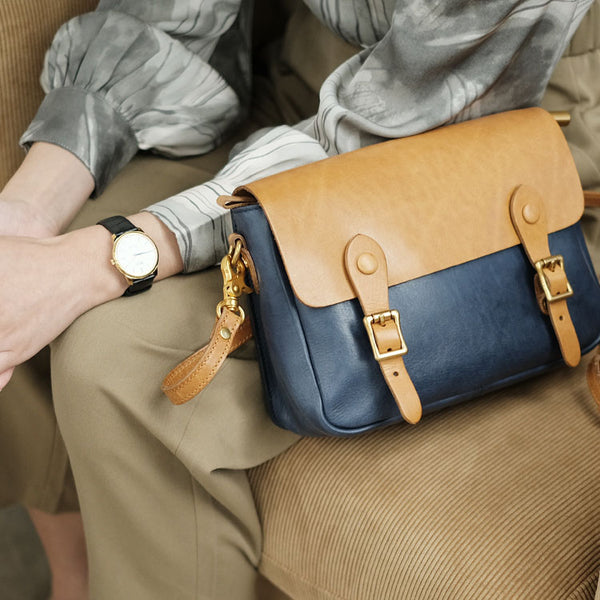 Ladies Vintage Leather Crossbody Satchel Purse Messenger Bag For Women Accessories