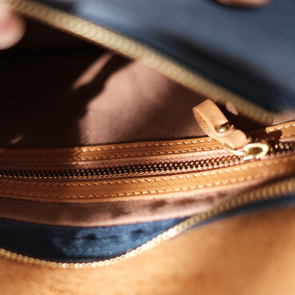 Ladies Vintage Leather Crossbody Satchel Purse Messenger Bag For Women Inside