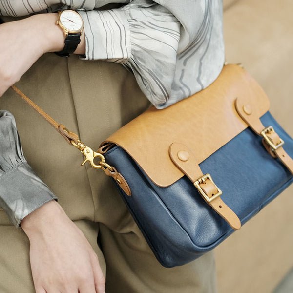 Ladies Vintage Leather Crossbody Satchel Purse Messenger Bag For Women Original