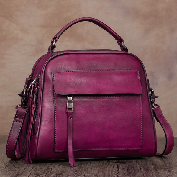 Ladies Vintage Leather Handbags Cross Shoulder Bag For Women Accessories