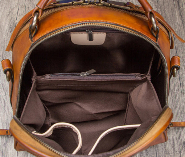 Ladies Vintage Leather Handbags Cross Shoulder Bag For Women Inside