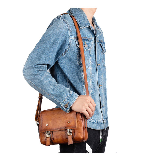 Ladies Vintage Leather Satchel Bag Shoulder Strap Bag For Women Boutique