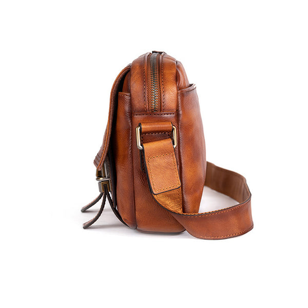 Ladies Vintage Leather Satchel Bag Shoulder Strap Bag For Women Durable