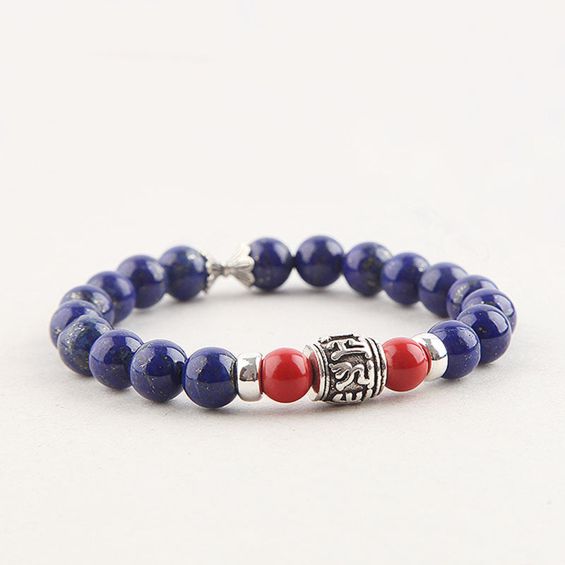 Lapis Lazuli Beads Bracelets December Birthstone Gemstone Jewelry Accessories for Women chic