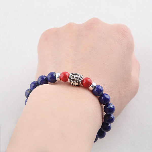 Lapis Lazuli Beads Bracelets December Birthstone Gemstone Jewelry Accessories for Women