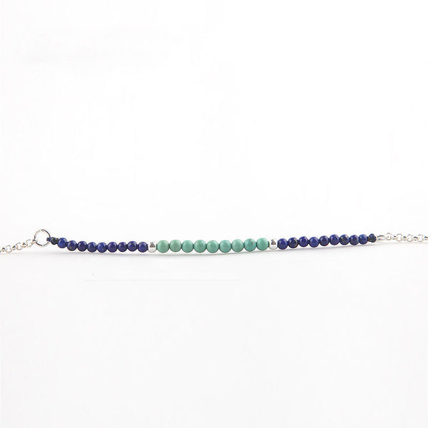 Lapis Lazuli Turquoise Beads Bracelets December Birthstone Womens Gemstone Jewelry Accessories for Women adorable