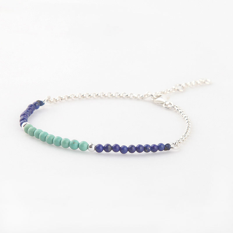 Lapis Lazuli Turquoise Beads Bracelets December Birthstone Womens Gemstone Jewelry Accessories for Women chic