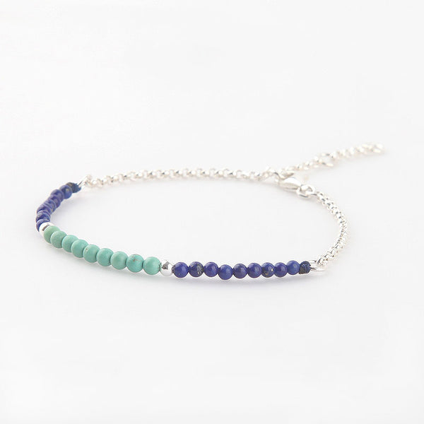 Lapis Lazuli Turquoise Beads Bracelets December Birthstone Womens Gemstone Jewelry Accessories for Women chic