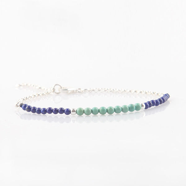 Lapis Lazuli Turquoise Beads Bracelets December Birthstone Womens Gemstone Jewelry Accessories for Women cute