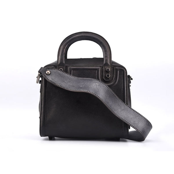 Leather Women Cube Bag Leather Handbags Crossbody Bags for Women Genuine Leather
