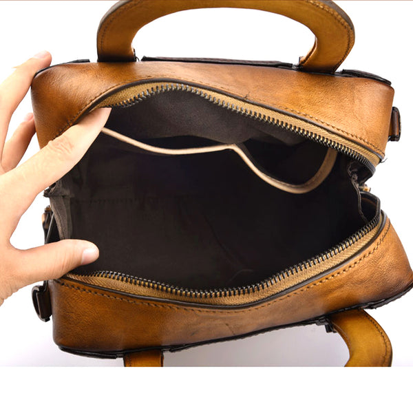 Leather Women Cube Bag Leather Handbags Crossbody Bags for Women gift