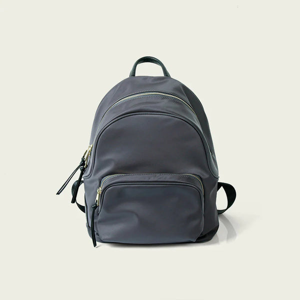 Small Black Nylon Backpack Waterproof Rucksack For Women