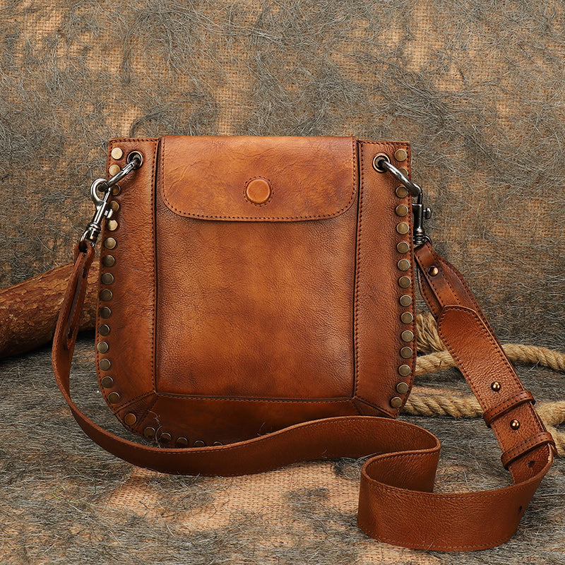 Bags | Western Genuine Leather Crossbody Fringe Tooled Purse Bag | Poshmark
