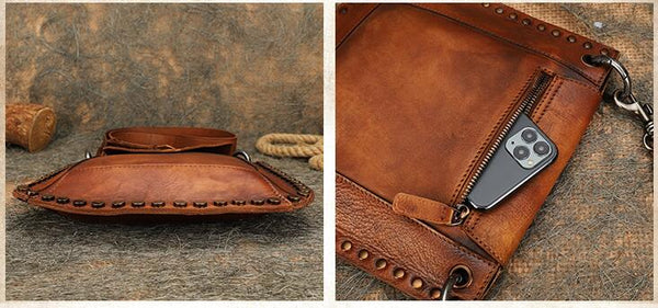 Medium Women's Western Cowhide Leather Crossbody Purse Satchel Bag For Ladies Latest