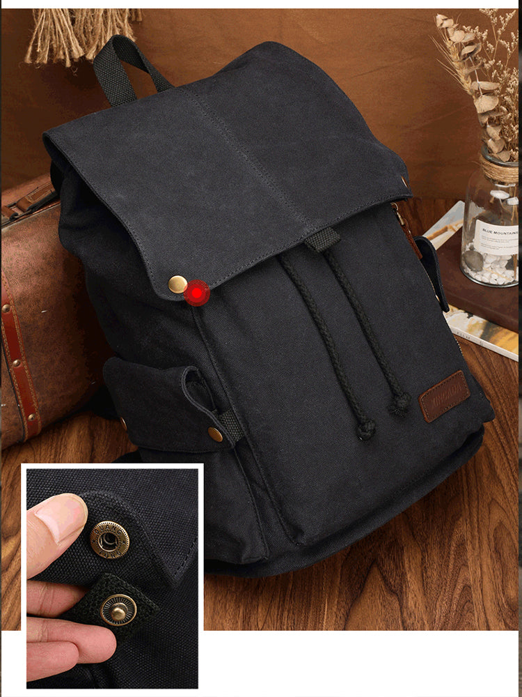 Ladies Canvas Drawstring Backpack Purse Travel Backpack Rucksack For W igemstonejewelry