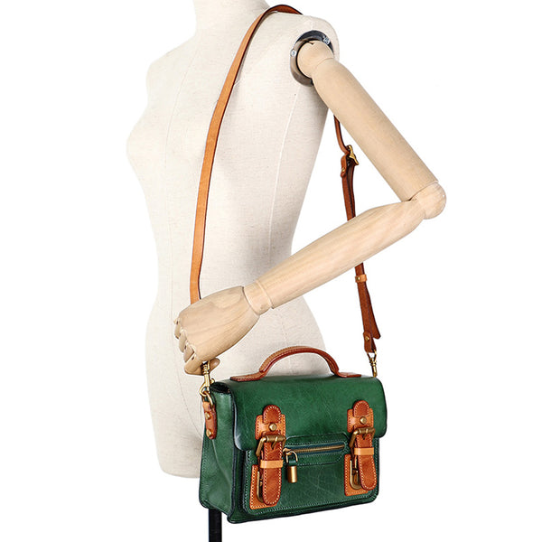 Mini Ladies Leather Crossbody Messenger Bag Satchel Handbags for Women Chic