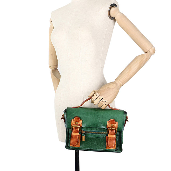 Mini Ladies Leather Crossbody Messenger Bag Satchel Handbags for Women Cool