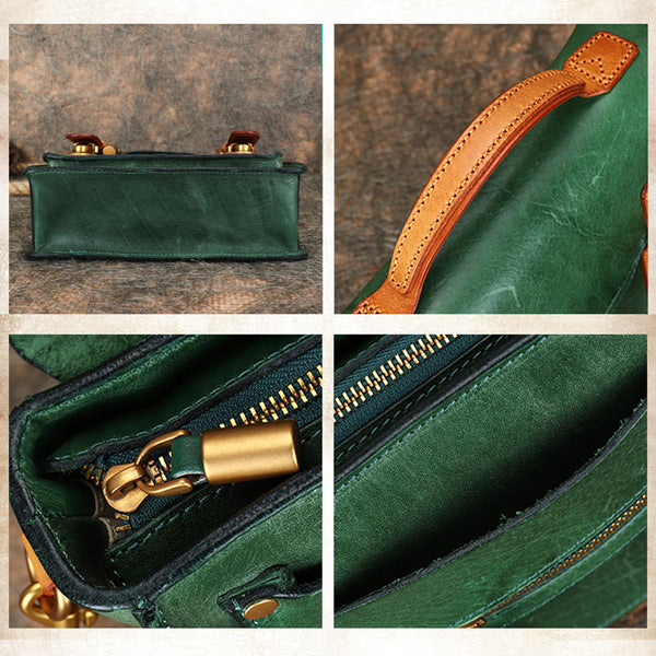 Mini Ladies Leather Crossbody Messenger Bag Satchel Handbags for Women Details