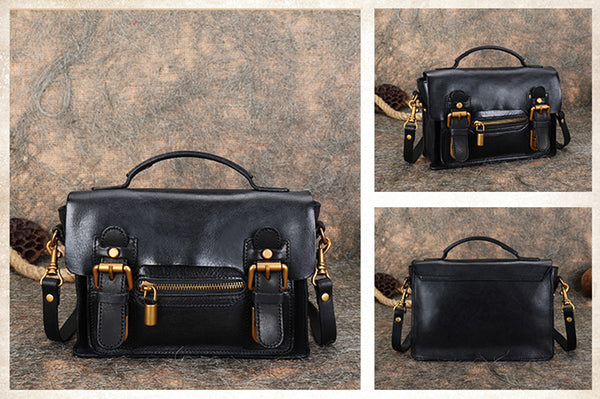 Mini Ladies Leather Crossbody Messenger Bag Satchel Handbags for Women Nice