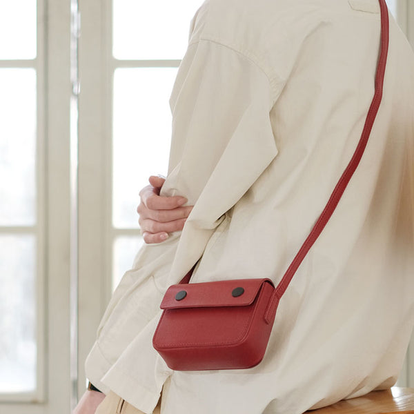 Mini Ladies Leather Crossbody Satchel Purse Sling Bag for Women Fashion