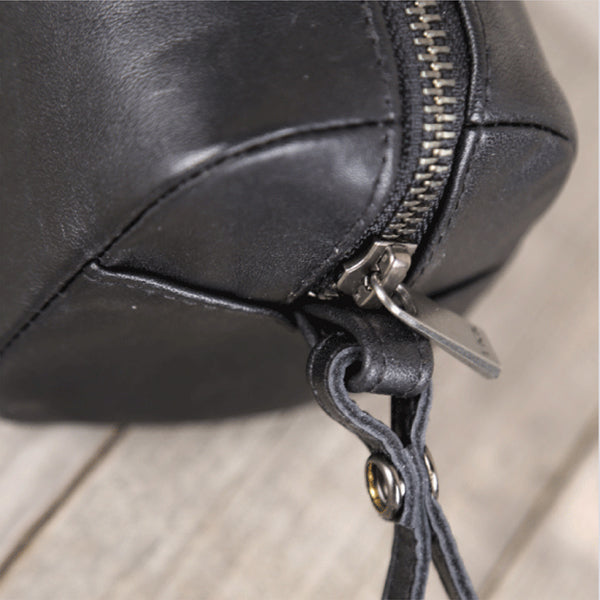 Minimalist Handmade Genuine Leather Wallet Clutches Handbags Phone Case Women Men Minimalism 2