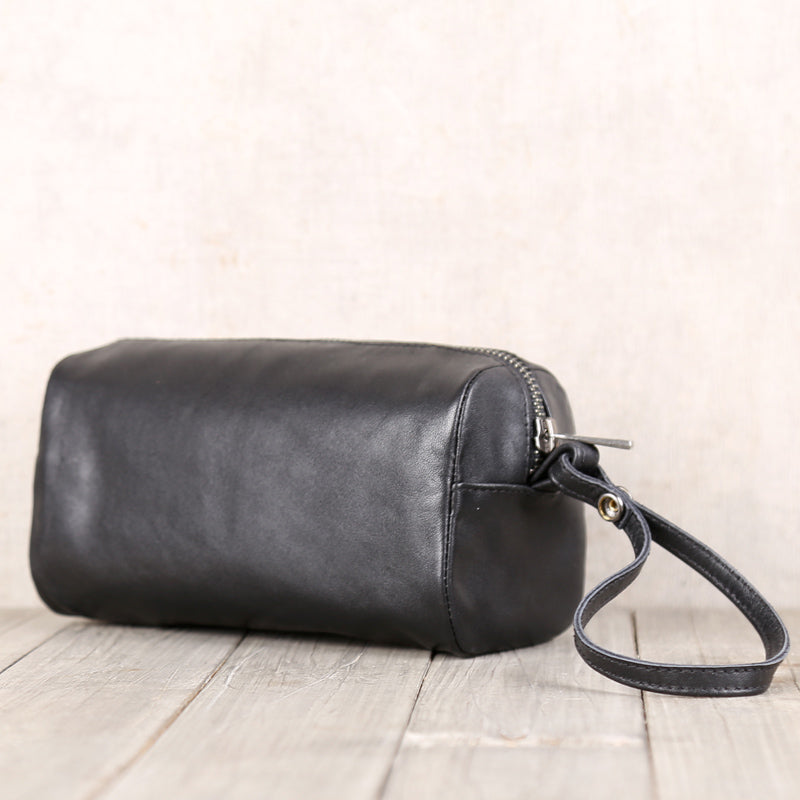 Minimalist Handmade Genuine Leather Wallet Clutches Handbags Phone Case Women Men cool