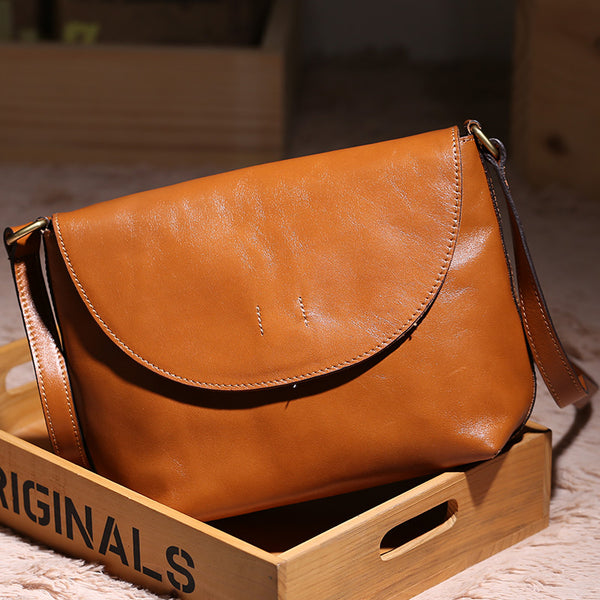 Minimalist Women Brown Leather Satchel Bag Crossbody Bags Purses for Women best