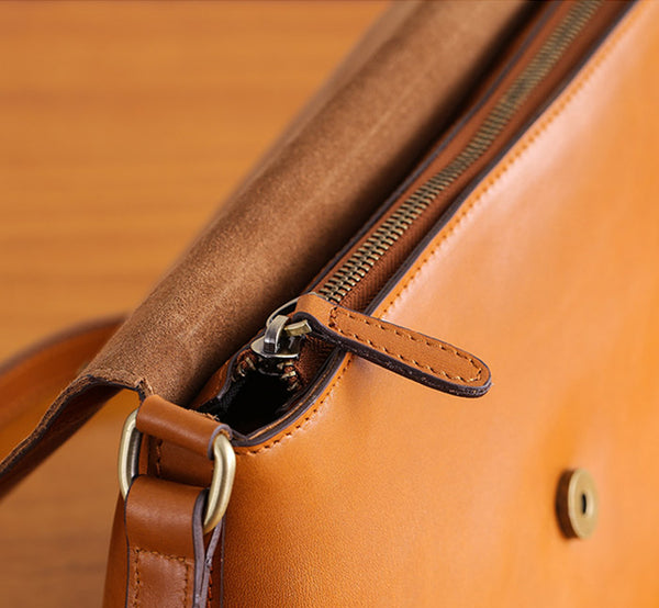 Minimalist Women Brown Leather Satchel Bag Crossbody Bags Purses for Women fashion