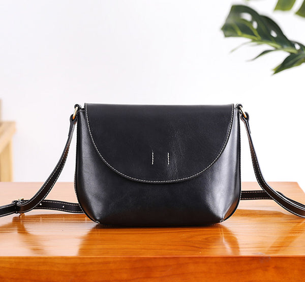 Minimalist Women Brown Leather Satchel Bag Crossbody Bags Purses for Women gift