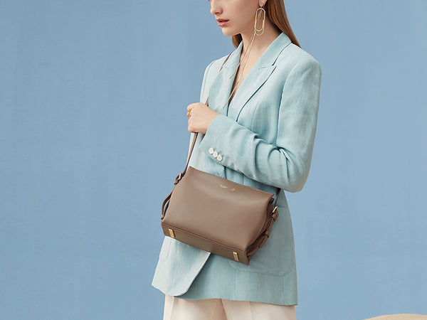 Minimalist Women's Work Bag Leather Crossbody Bags Purse for Women Unique