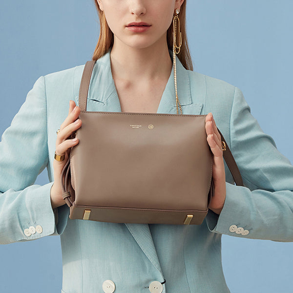 Minimalist Women's Work Bag Leather Crossbody Bags Purse for Women cool