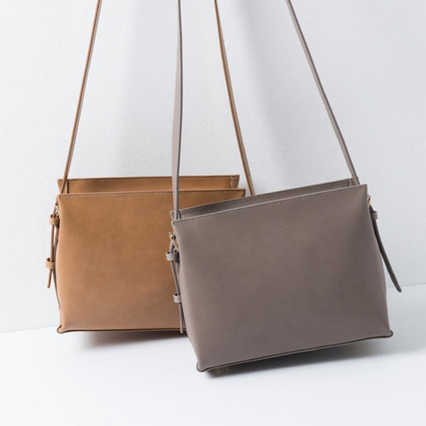 Minimalist Women's Work Bag Leather Crossbody Bags Purse for Women