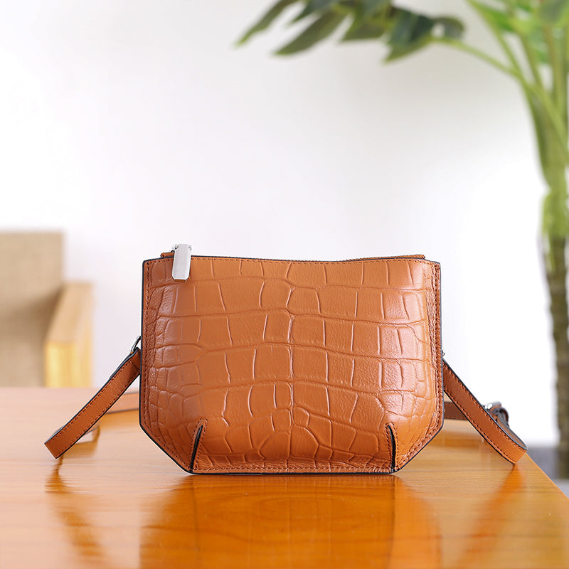  Minimalist Womens Brown Leather Crossbody Bags Shoulder Bag for Women beautiful