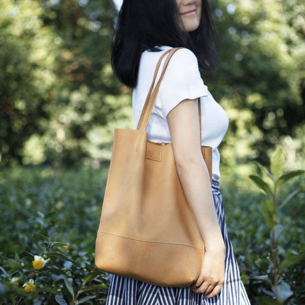 Minimalist Womens Leather Tote Bag Handbags Shoulder Bag for Women Boutique