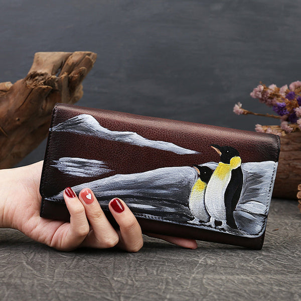 Nice Women's Clutch Wallet Ladies Leather Long Wallet For WomenCasual