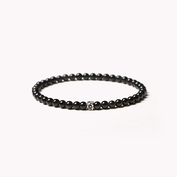 Obsidian Onyx Beaded Bracelets Handmade Gemstone Jewelry Accessories Women Men adorable