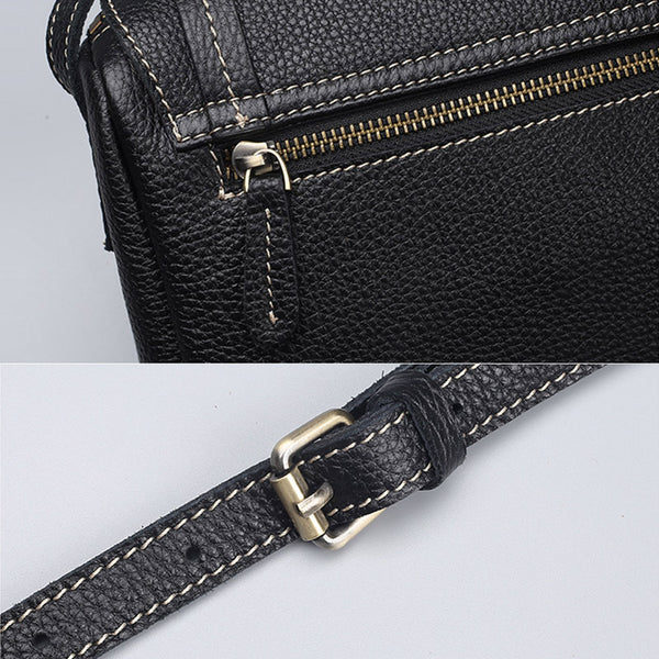  Original Womens Small Leather Satchel Bag Crossbody Bags Purse Cube Bag Details