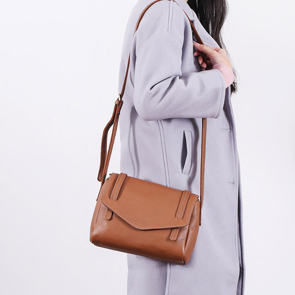 Original Womens Small Leather Satchel Bag Crossbody Bags Purse Cube Bag cute